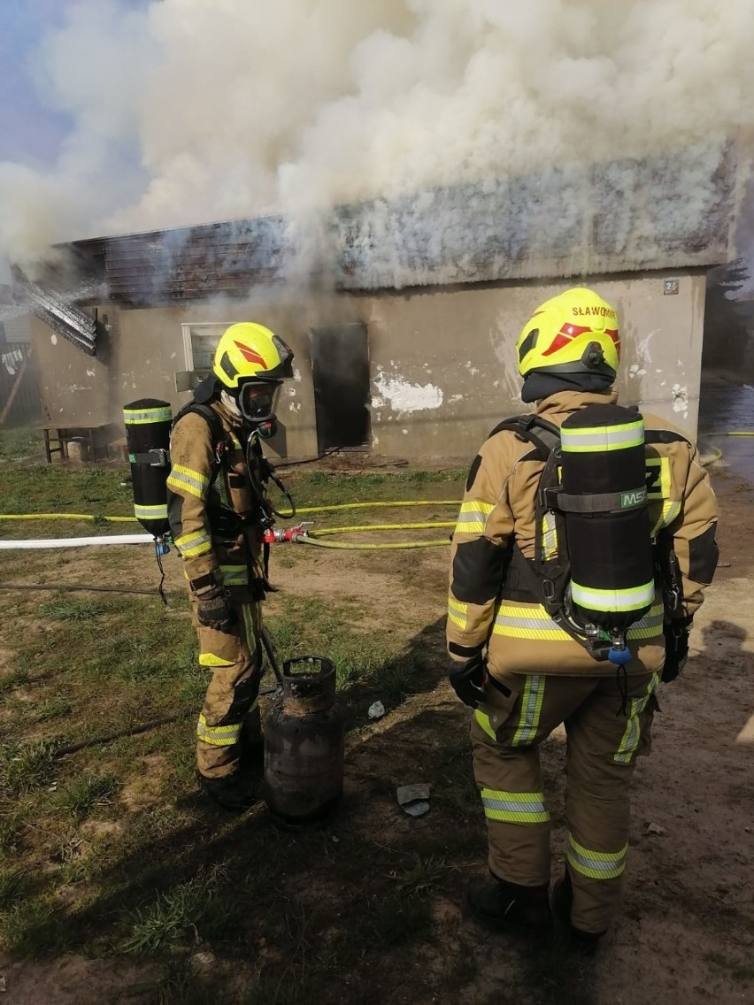 Pożar budynku mieszkalnego w Sobowidzu we wtorek 20.04.2021...