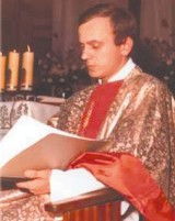 Ksiądz Jerzy Popiełuszko. Jego relikwie spoczną w Suchowoli.