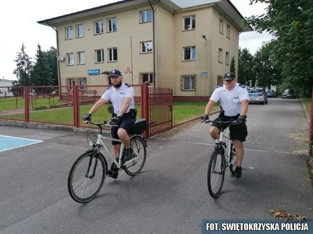 Wraz z końcem czerwca połanieccy policjanci wsiedli na rowery