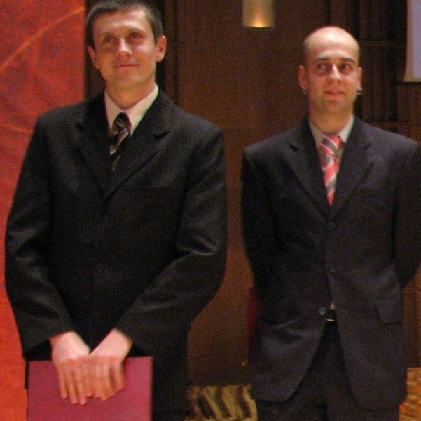 Tomasz Gilewicz i Wojciech Blaszko na gali wręczenia Złotych Kluczy 2006