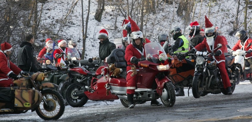 Mikołaje na motocyklach w Rudzie Śląskiej [ZOBACZ ZDJĘCIA]