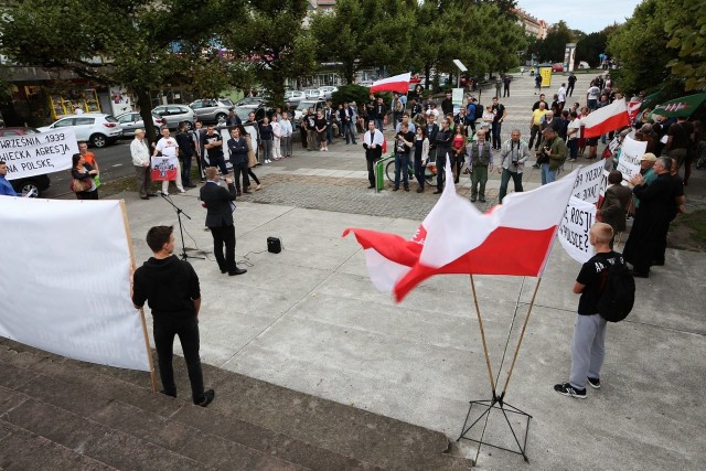 Protest zgromadził wielu młodych szczecinian