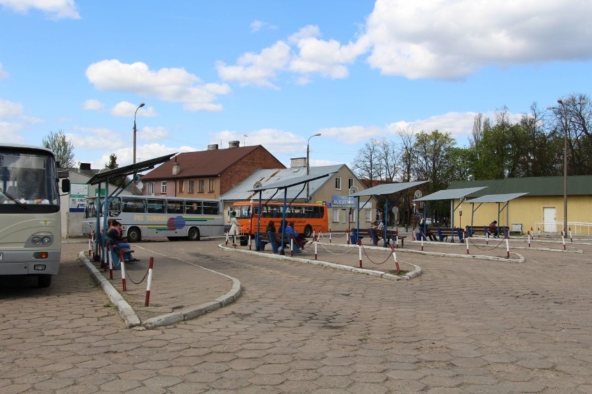 Dworzec PKS w Augustowie.