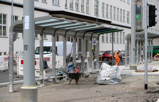 Plac Rodła i sąsiednie ulice na dwa tygodnie ze zmianą organizacji ruchu. Stan prac 13.06.2022