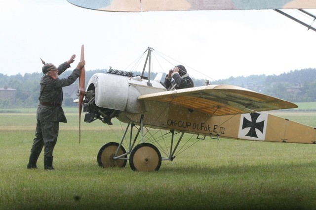 Pojedynek lotników (dogfight) z czasów I wojny światowej i...