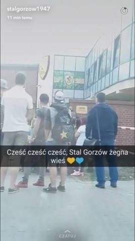 Takie zdjęcie mogliśmy zobaczyć na oficjalnym profilu Stali Gorzów na Snapchacie