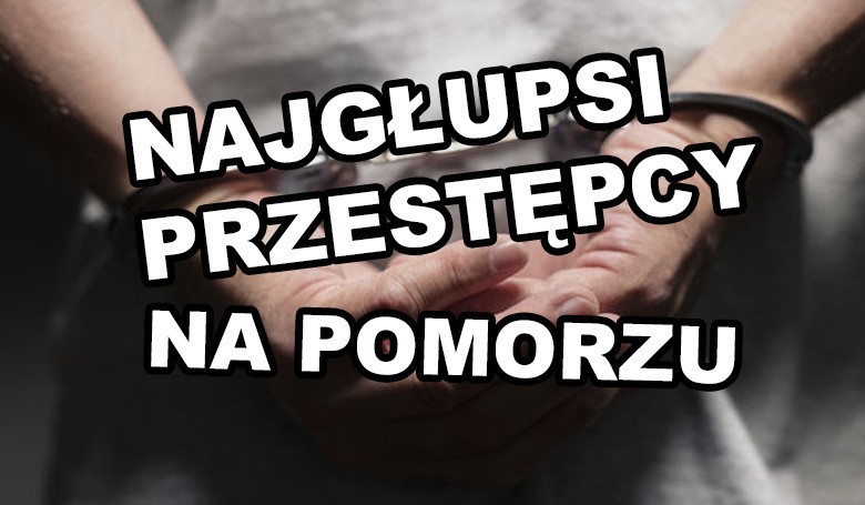 TOP 10 najgłupszych przestępców na Pomorzu. Nieudane tankowanie gangu Olsena, mopem w bandytę i fotopułapka, która sama złapała złodzieja