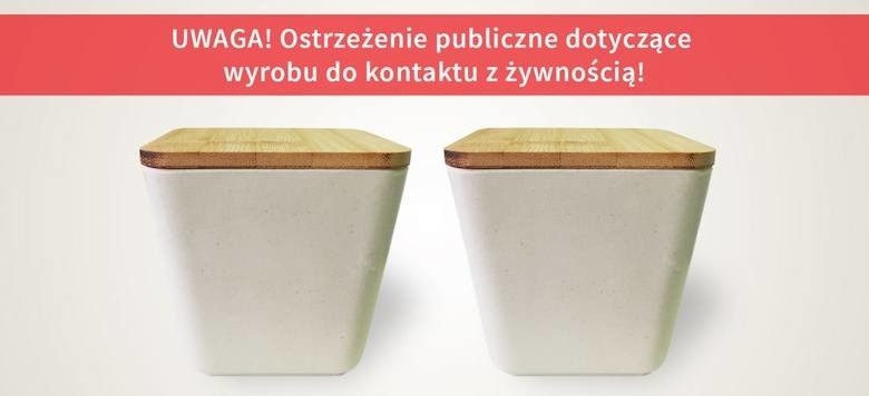 Pojemnik na żywność może być niebezpieczny dla zdrowia! Wycofano go ze sprzedaży! GIS ostrzega klientów [zdjęcia]