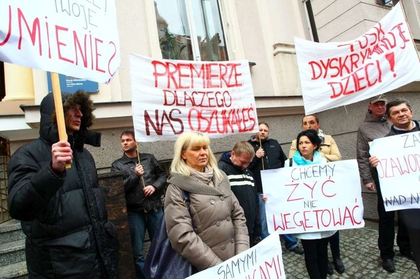 Rodzice niepełnosprawnych dzieci protestowali w Poznaniu