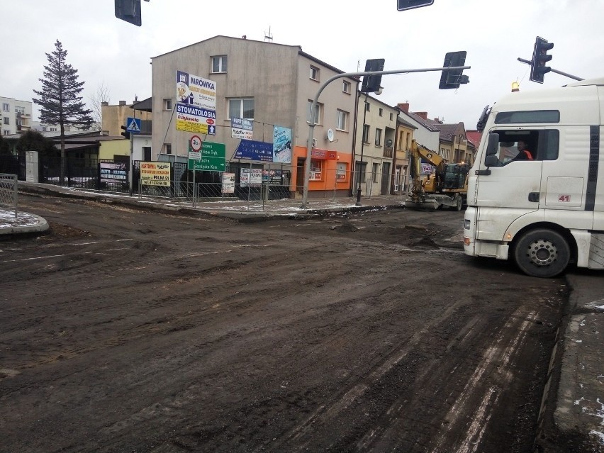 Rozpoczął się remont skrzyżowania ulic Piłsudskiego,...