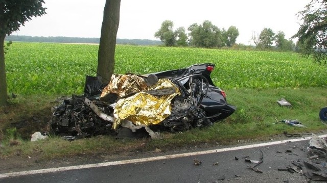 Do wypadku doszło na odcinku drogi między Krzywizną a Sarnowem.