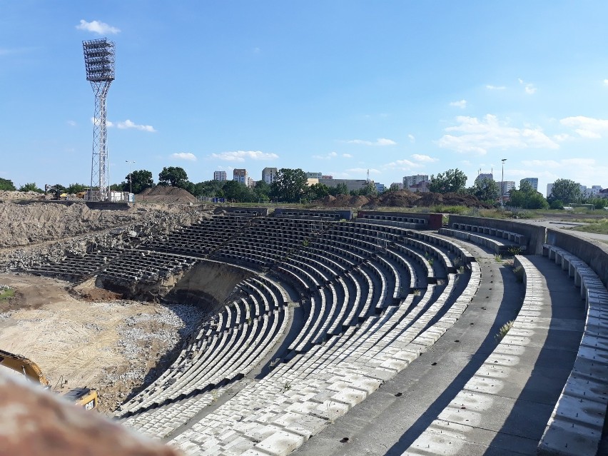 Budowa nowego stadionu Pogoni Szczecin - stan na 18 czerwca.