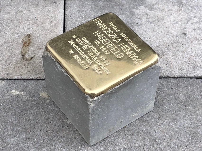 Odsłonięty Kamień Pamięci niemieckiego artysty, ku czci zamordowanej w obozie Franciszki Henryki Haberfeld [ZDJĘCIA[