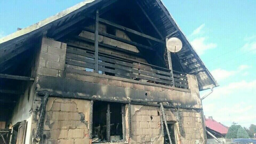 Pożar domu w Dziemianach. Rodzina potrzebuje pomocy