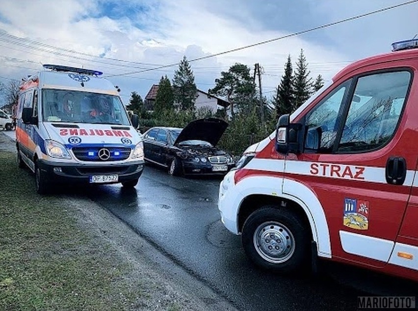 Na miejscu była też policja, która ustala, co dokładnie się...