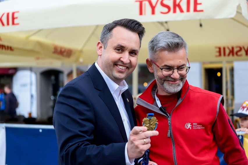 Bieg Juniora 100 m - Rynek Kościuszki.