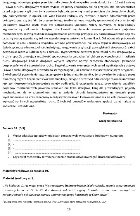 Matura próbna 2019: historia i wos. Pobierz arkusze, tematy, klucz odpowiedzi [ZDAJ MATURĘ Z NOWINAMI]