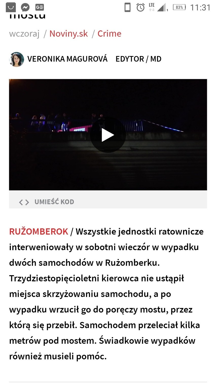 Białystok. Policjanci wracali z urlopu. Na Słowacji uratowali życie rannemu mężczyźnie 