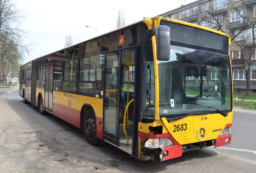 Wypadek autobusu na Łagiewnickiej