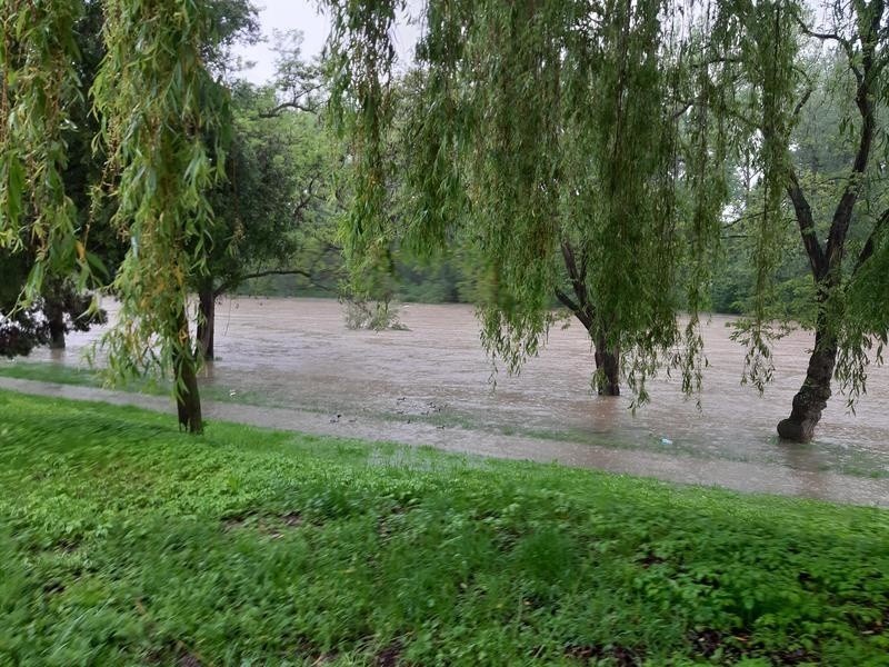 Soła wylała w Oświęcimiu. Ogłoszony został alarm przeciwpowodziowy. Rzeka pod zamkiem przekroczyła o blisko metr stan alarmowy [ZDJĘCIA]