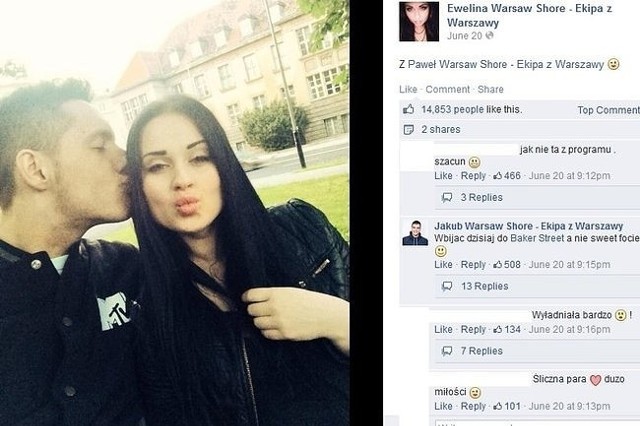 Wygląda na to, że Ewelina i Paweł jednak są parą!(fot. screen z Facebook.com)