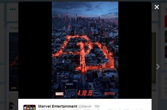 Plakat "Daredevil" (fot. screen z Twitter.com)