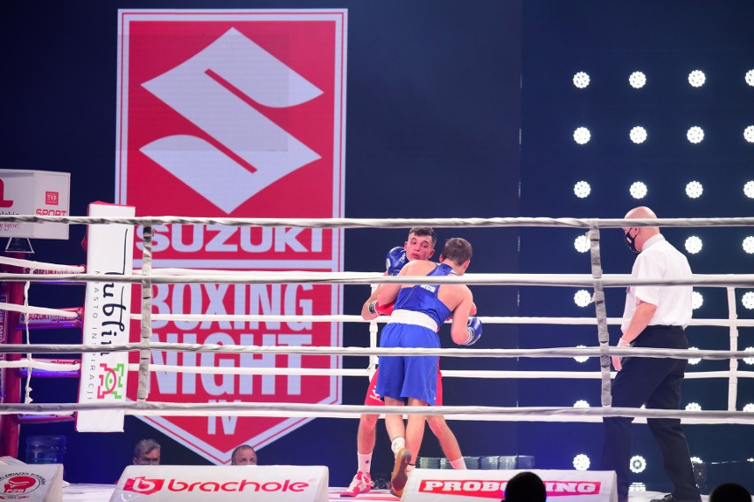 Daniel Adamiec wygrał walkę na gali Suzuki Boxing Night IV – STARCIE MISTRZOW. Były ogromne emocje [WYJĄTKOWE ZDJĘCIA]