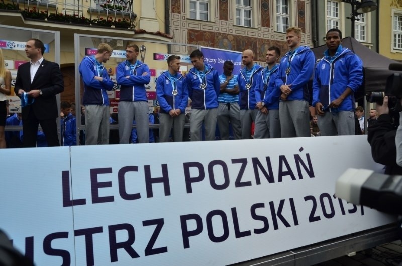 Tak piłkarze Lecha Poznań świętowali zdobycie...