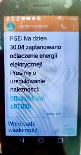 Oszustwo na dopłatę dla PGE. Mieszkaniec Suwalszczyzny dostał SMS-a o zaległości w wysokości 4,27 zł. Kliknął w link i... stracił 850 zł