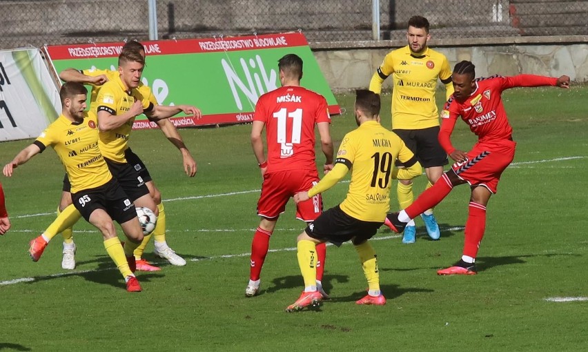 03.04.2021 zaglebie sosnowiec - widzew lodz fot. karina...