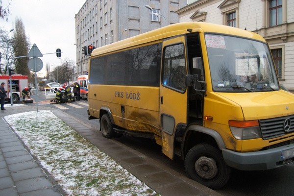 Wypadek na skrzyżowaniu ul. Sienkiewicza i Wigury.