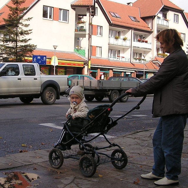 Ulica Gdańska w Bytowie. W tym miejscu doszło do wielu potrąceń.