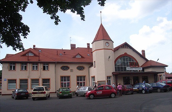 Dworzec kolejowy w Kołobrzegu.