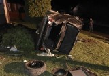 Groźna Kraksa w Wólce Bałtowskiej. Mercedes uderzył w dom, kierowca był pijany. Zobacz zdjęcia
