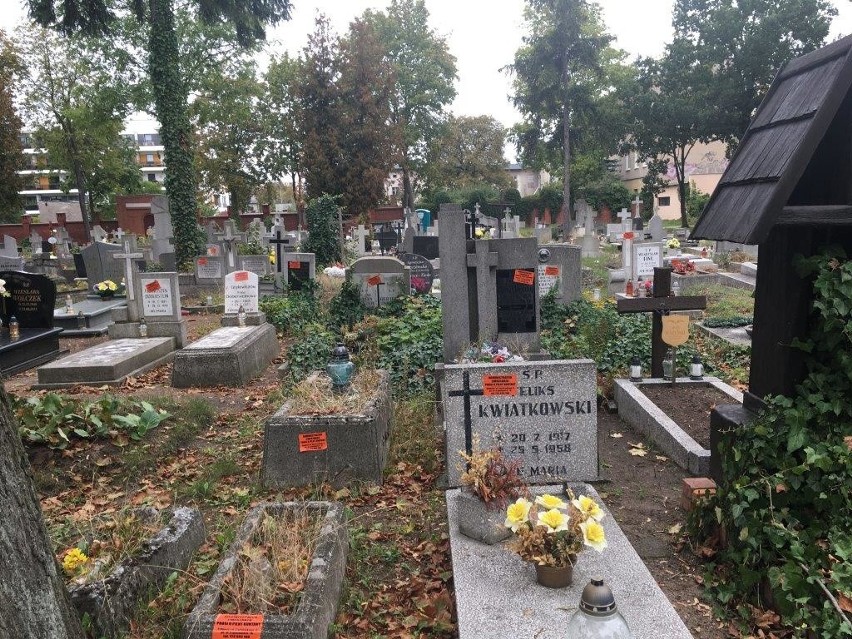Groby na bydgoskim cmentarzu dostały "czerwone kartki". Mieszkańcy zaniepokojeni: To masowa likwidacja?