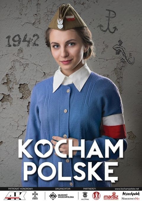 Jeden z plakatów kampanii „Kocham Polskę"
