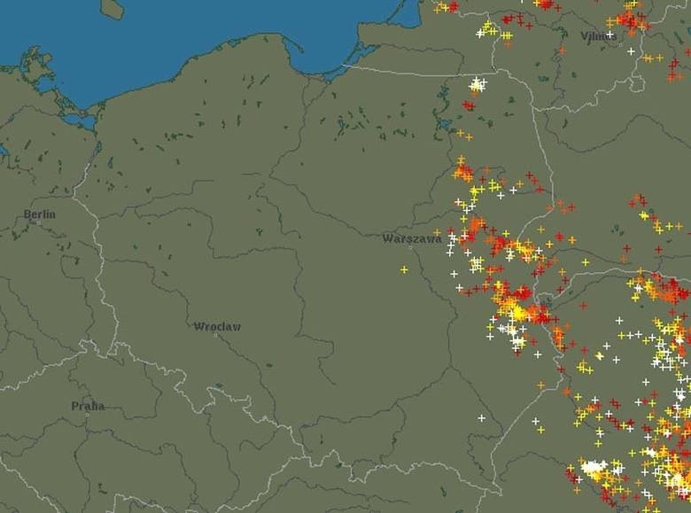 Gdzie jest burza? Radarowa mapa burz w Polsce ONLINE +...