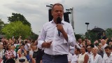 Donald Tusk i Michał Kołodziejczak we Włocławku: "Jesteśmy świeżą parą"