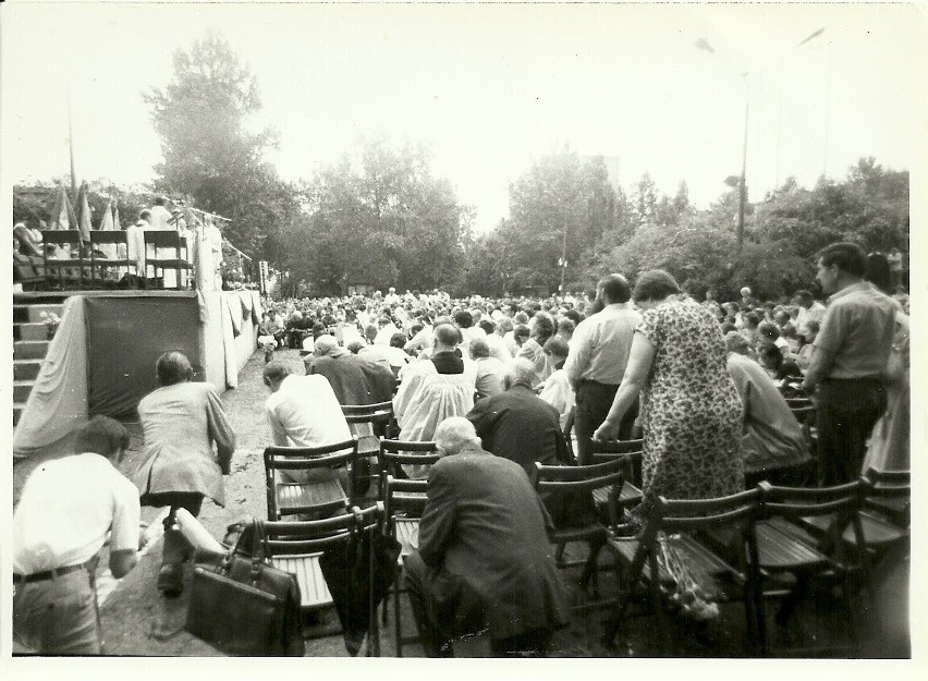 Obchody rocznicy Lubelskiego Lipca w 1981 roku, odsłonięcie...