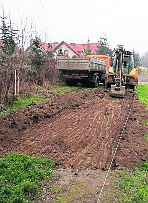 Budowa drogi do os. Marszowiec