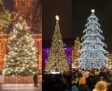 Tak prezentują się miejskie choinki w naszym kraju. Przegląd drzewek świątecznych 2022 w Polsce