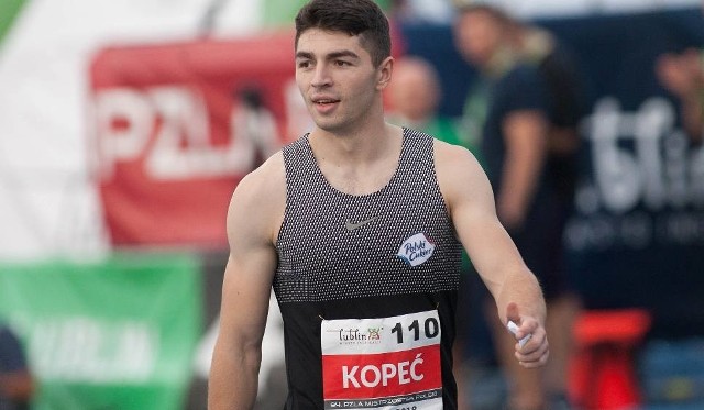 Dominik Kopeć (Agros Zamość) został w Toruniu wicemistrzem Polski w biegu na dystansie 60 m