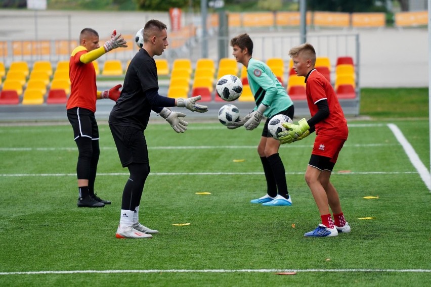 Trening Jagiellonii z rocznika 2005 prowadzonej przez...