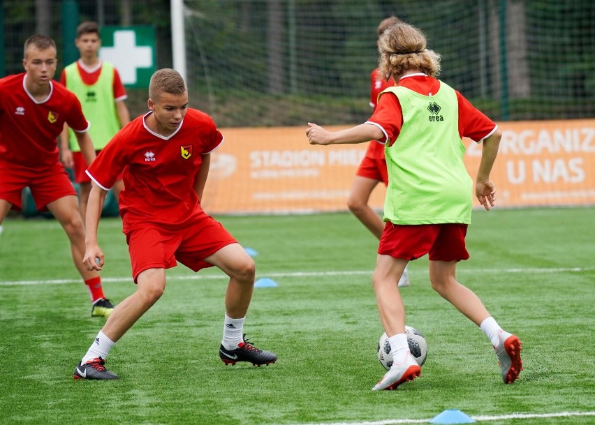 Trening Jagiellonii z rocznika 2005 prowadzonej przez...