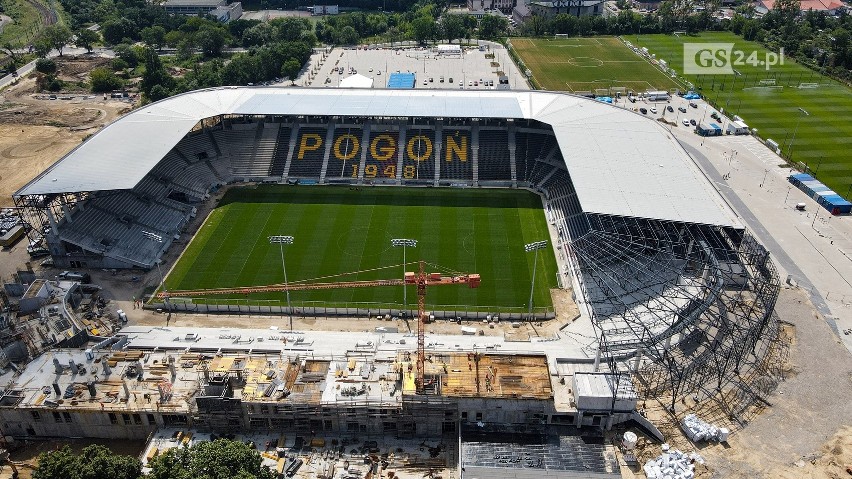 Stadion Pogoni Szczecin na tydzień przed inauguracją. ZDJĘCIA 