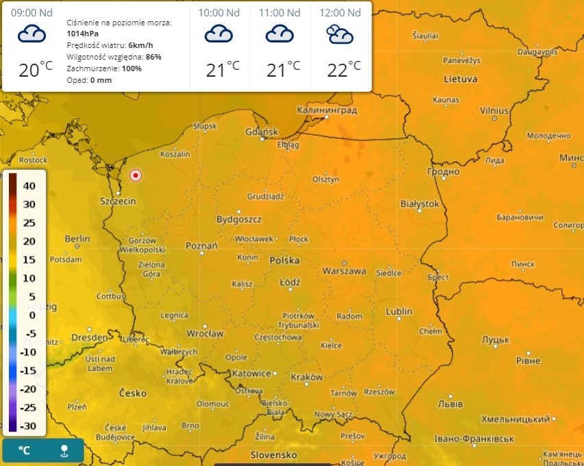 Tak będzie w Polsce w niedzielę o godz. 9 - przyjemne 20...