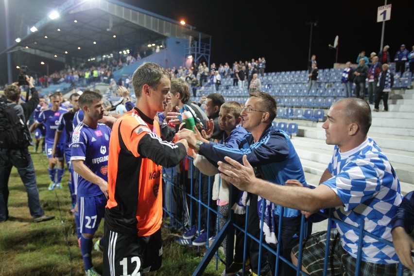 Ruch Chorzów - Legia Warszawa 2:1. Tak cieszą się Niebiescy