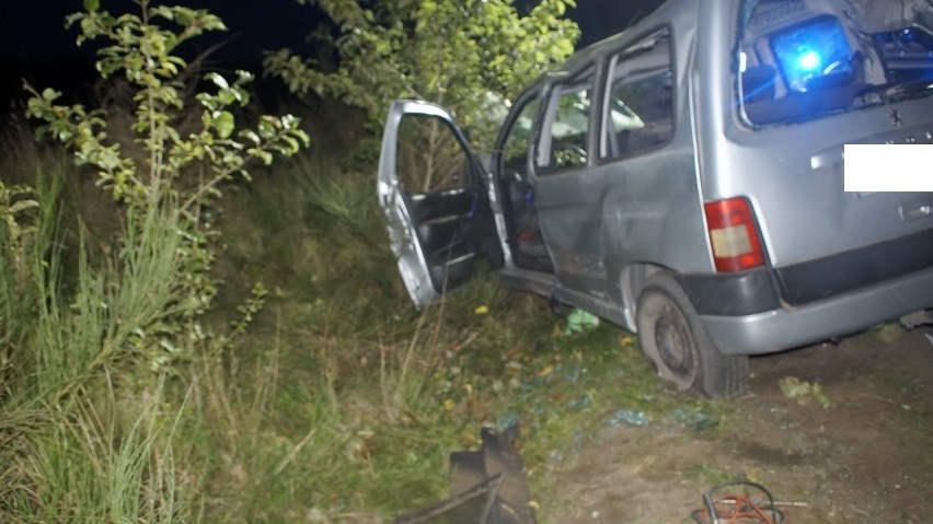 Na trasie Malczkowo – Malczkówko dachował pijany kierowca