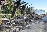 Pożar drewnianego magazynu w Dorohusku w pow. chełmskim. Trwa ustalanie przyczyn zdarzenia