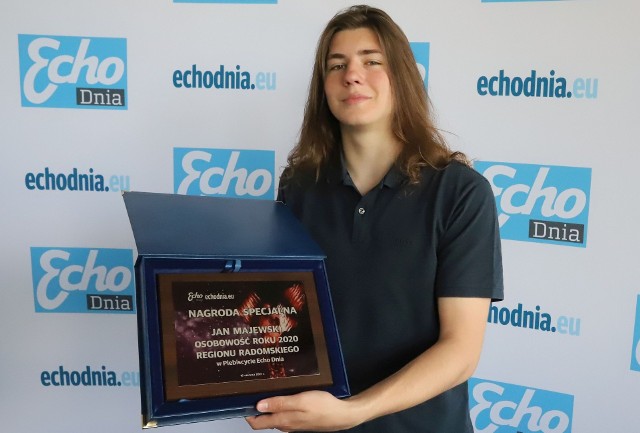 Jan Majewski, młody muzyk z Radomia odebrał nagrodę specjalną w naszym konkursie Osobowość Roku 2020.